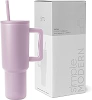 Simple Modern 40 oz Tumbler with Handle and Straw Lid | Insulated Cup Reusable Stainless Steel Water Bottle Travel Mug |...